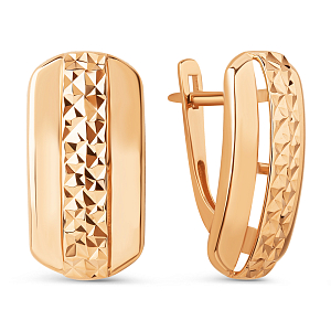 Серьги из красного золота