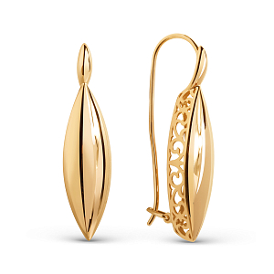 Серьги из красного золота