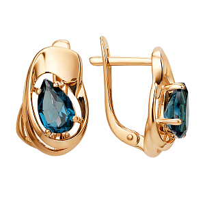 Серьги из красного золота