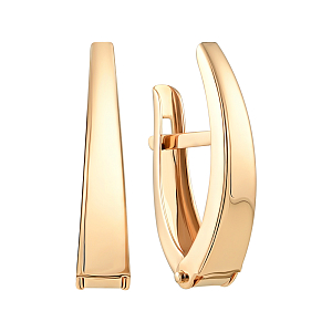 Серьги из красного золота