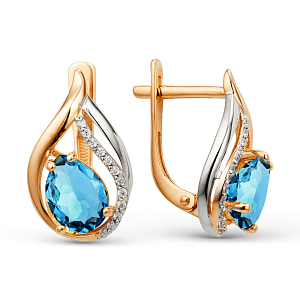 Серьги из красного золота