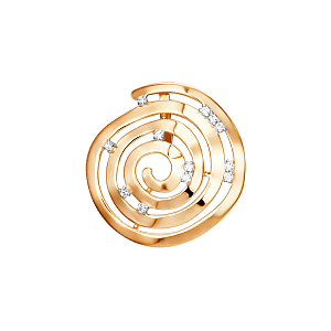 Подвеска из красного золота с фианитами