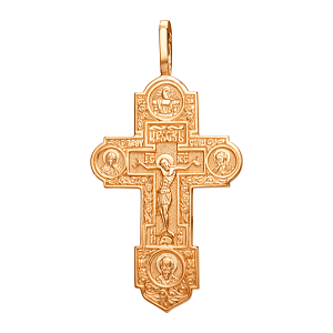 Крест из красного золота