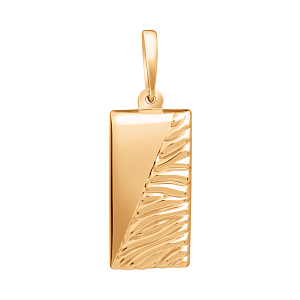 Подвеска из красного золота