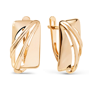 Серьги из красного золота