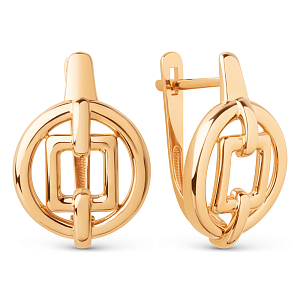 Серьги из красного золота