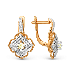 Серьги из красного золота