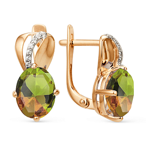 Серьги из красного золота