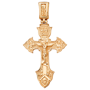 Крест из красного золота