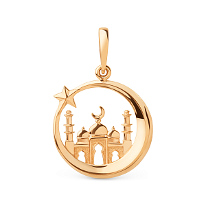 Подвеска из красного золота