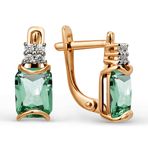 Серьги из красного золота