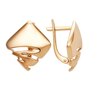 Серьги из красного золота