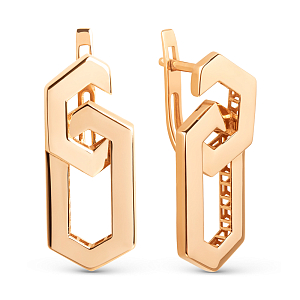 Серьги из красного золота