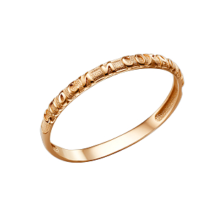 Кольцо наперстная молитва из красного золота