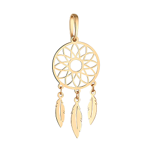 Подвеска из красного золота