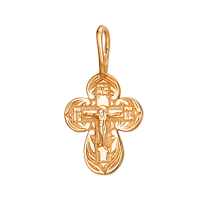 Крест из красного золота