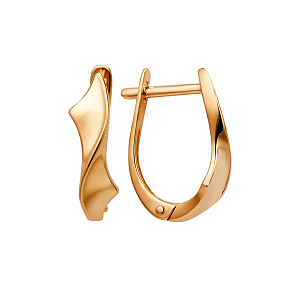 Серьги из красного золота