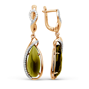 Серьги из красного золота