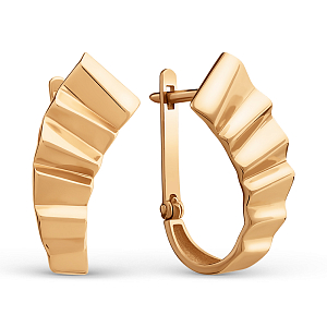 Серьги из красного золота