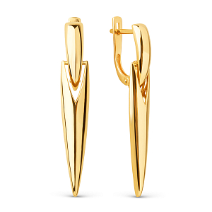 Серьги из желтого золота