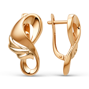 Серьги из красного золота