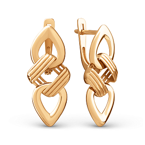 Серьги из красного золота