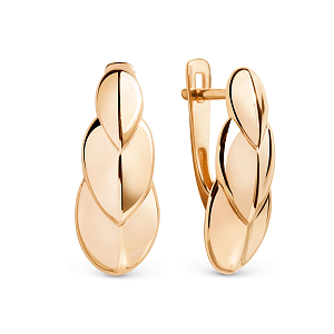 Серьги из красного золота