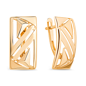 Серьги из красного золота