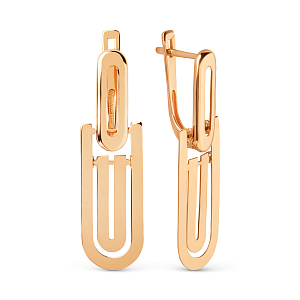 Серьги из красного золота