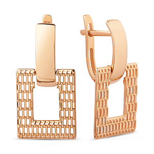 Серьги из красного золота