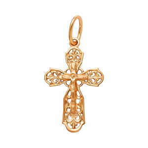 Крест из красного золота
