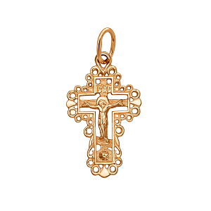 Крест из красного золота