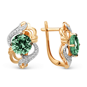 Серьги из красного золота