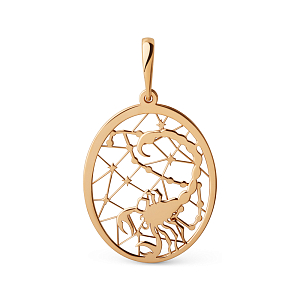 Подвеска из красного золота