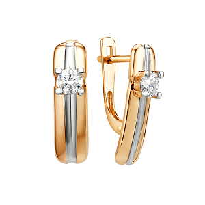 Серьги из красного золота