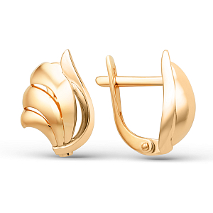 Серьги из красного золота