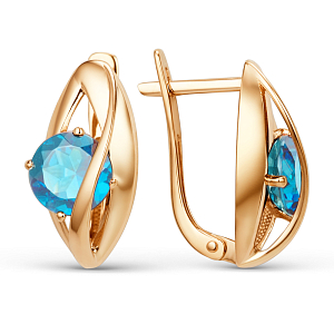 Серьги из красного золота