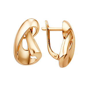 Серьги из красного золота