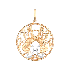 Подвеска из красного золота