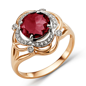 Кольцо из красного золота