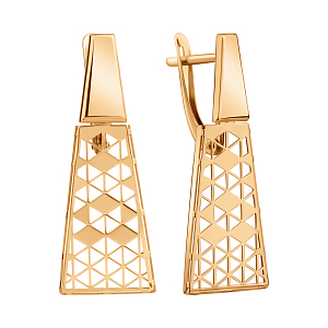 Серьги из красного золота