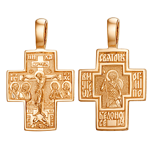 Крест из красного золота