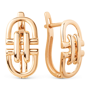 Серьги из красного золота