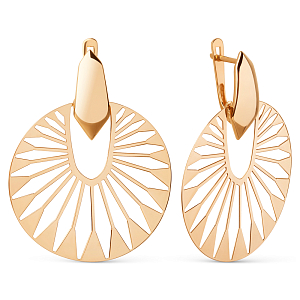 Серьги из красного золота