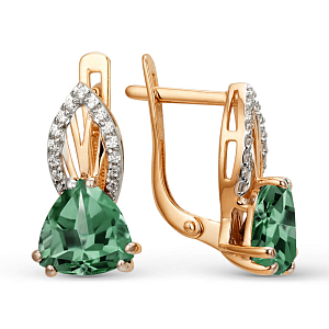 Серьги из красного золота