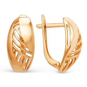 Серьги из красного золота