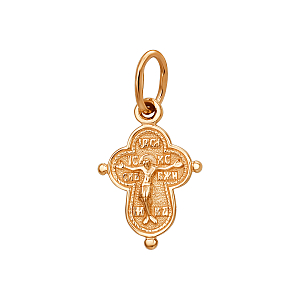 Крест из красного золота