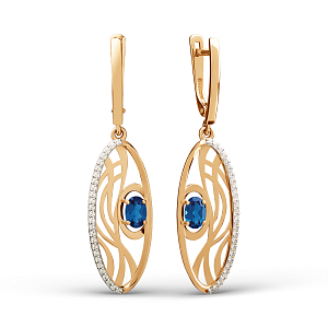 Серьги из красного золота