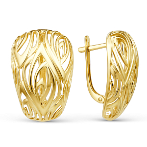Серьги из красного золота