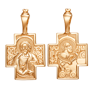 Крест из красного золота